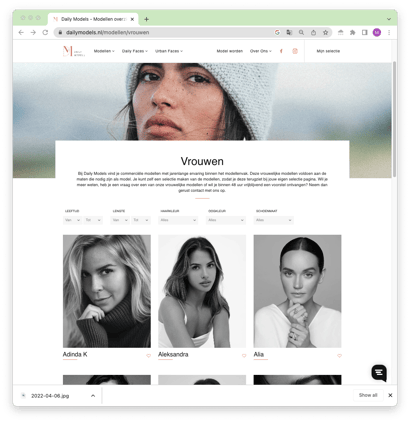 Casting database example