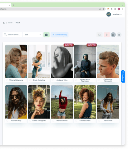Easy to use Casting Database