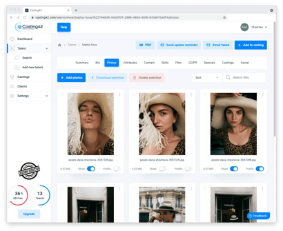 Casting software database